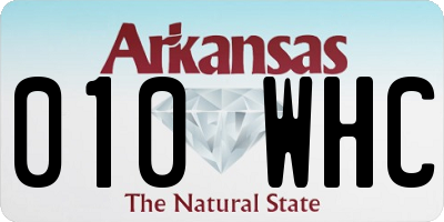 AR license plate 010WHC