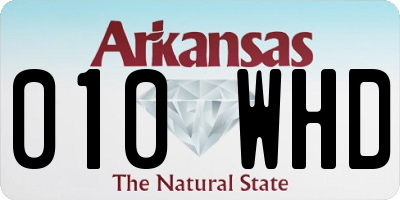 AR license plate 010WHD