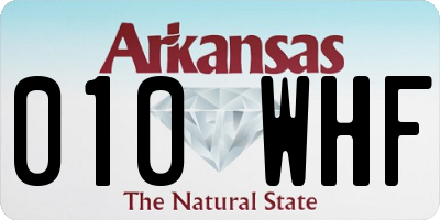 AR license plate 010WHF