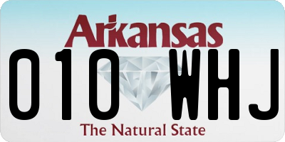 AR license plate 010WHJ