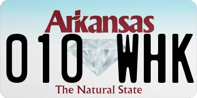 AR license plate 010WHK