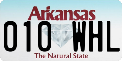 AR license plate 010WHL