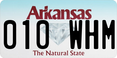 AR license plate 010WHM