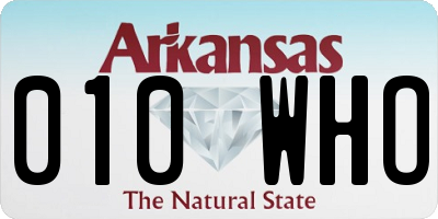 AR license plate 010WHO