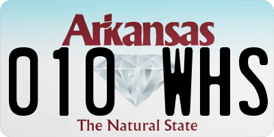 AR license plate 010WHS