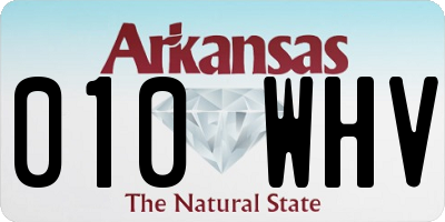 AR license plate 010WHV