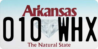 AR license plate 010WHX