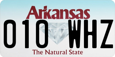 AR license plate 010WHZ