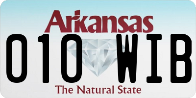 AR license plate 010WIB