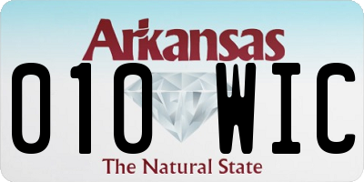 AR license plate 010WIC