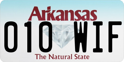 AR license plate 010WIF