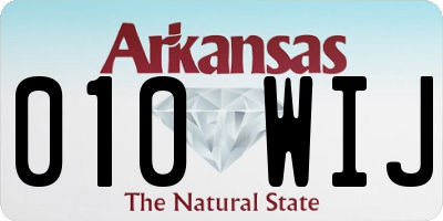AR license plate 010WIJ