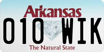 AR license plate 010WIK