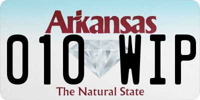 AR license plate 010WIP