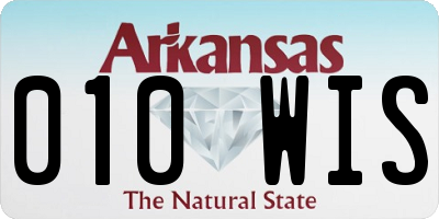 AR license plate 010WIS