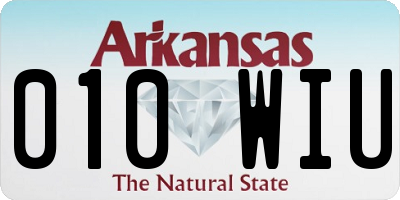 AR license plate 010WIU