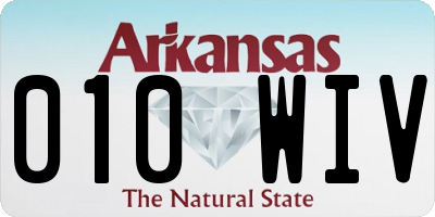 AR license plate 010WIV