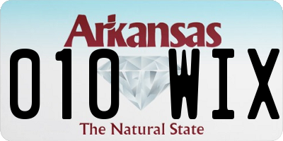 AR license plate 010WIX
