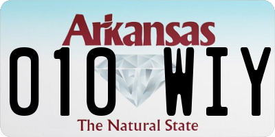 AR license plate 010WIY