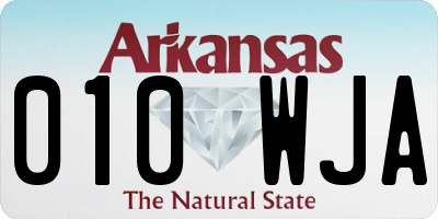 AR license plate 010WJA