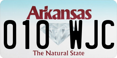 AR license plate 010WJC