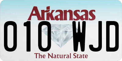AR license plate 010WJD