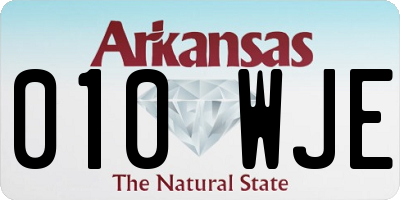AR license plate 010WJE