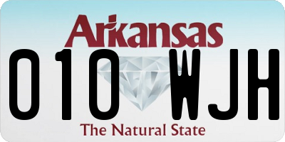 AR license plate 010WJH