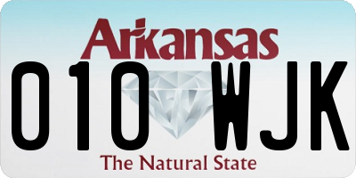 AR license plate 010WJK