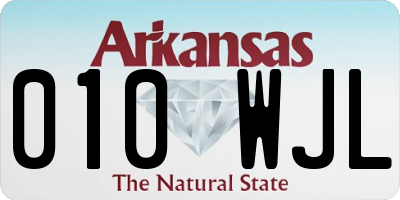 AR license plate 010WJL