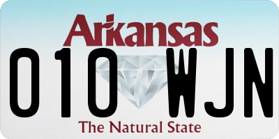 AR license plate 010WJN