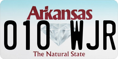 AR license plate 010WJR