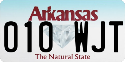 AR license plate 010WJT