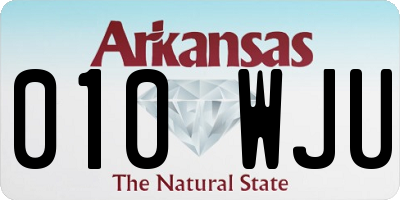 AR license plate 010WJU