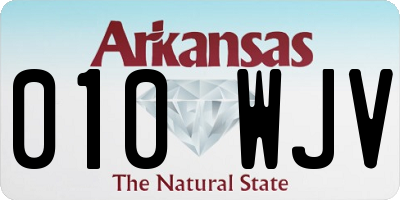 AR license plate 010WJV