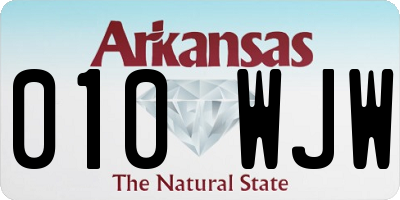 AR license plate 010WJW