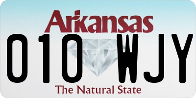 AR license plate 010WJY