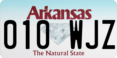 AR license plate 010WJZ