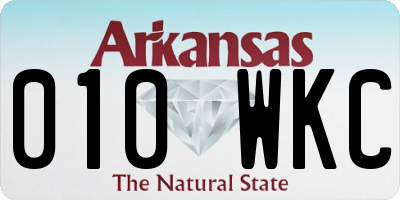 AR license plate 010WKC