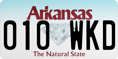 AR license plate 010WKD