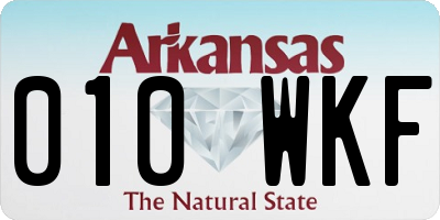AR license plate 010WKF
