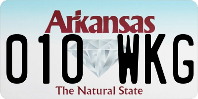 AR license plate 010WKG