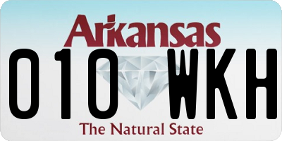 AR license plate 010WKH