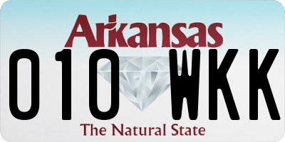 AR license plate 010WKK