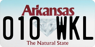 AR license plate 010WKL