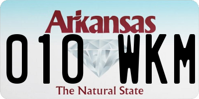AR license plate 010WKM