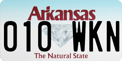 AR license plate 010WKN