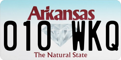 AR license plate 010WKQ