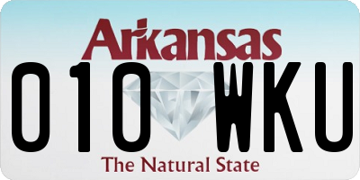 AR license plate 010WKU