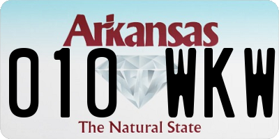AR license plate 010WKW